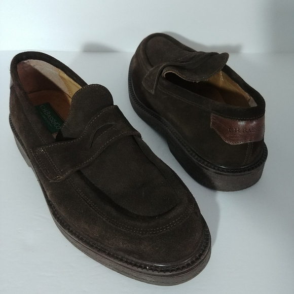 bass suede loafers